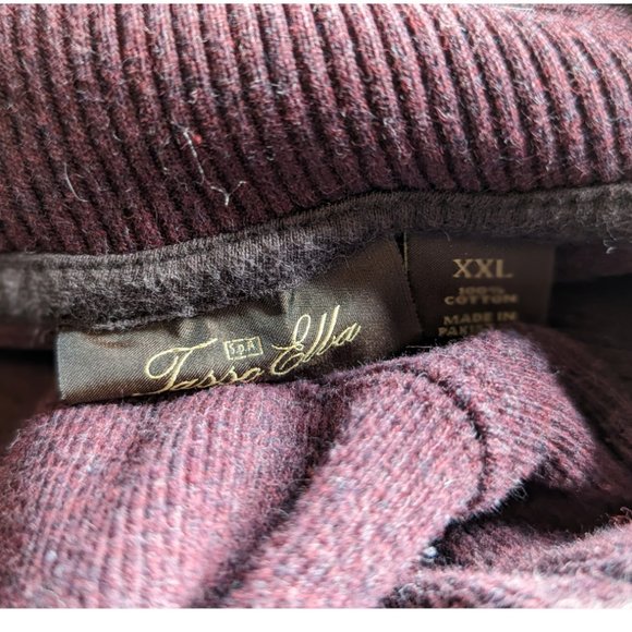 Tasso Elba Long Sleeved Maroon Top Size XXL - Picture 8 of 10